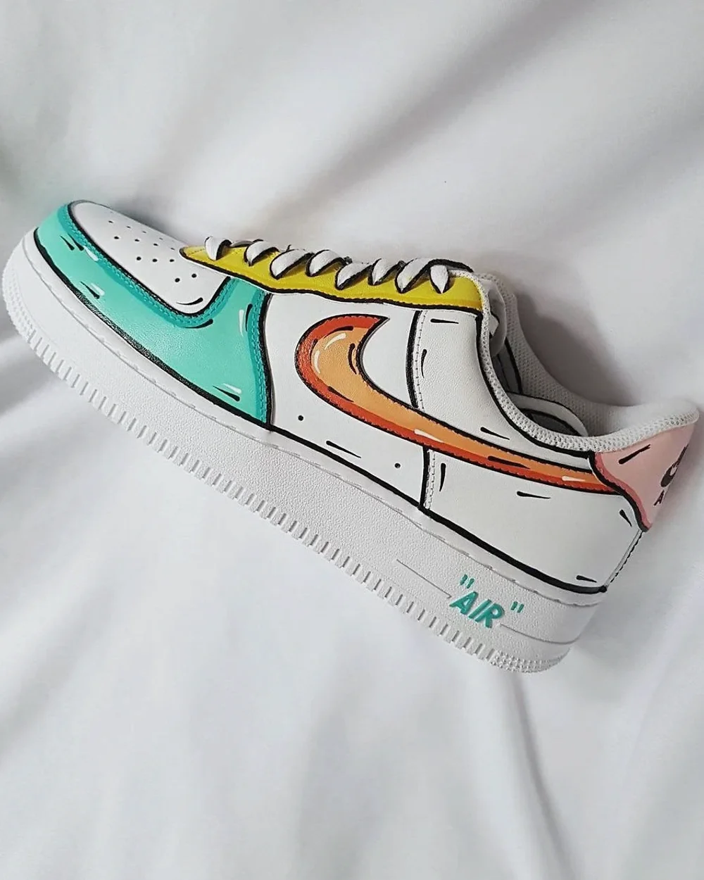 Pastel bespoke sneaker commission